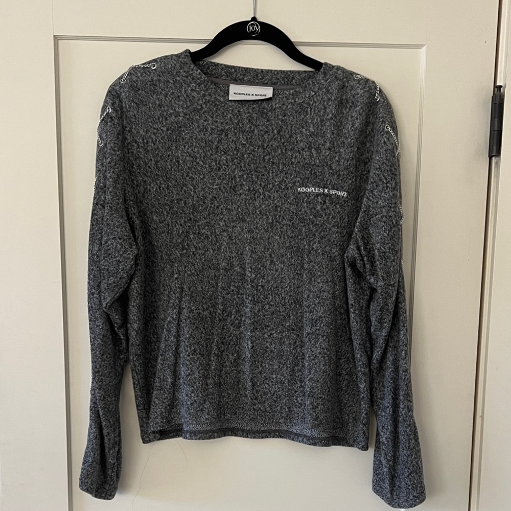 The Kooples Gray Sweater with Embellishments